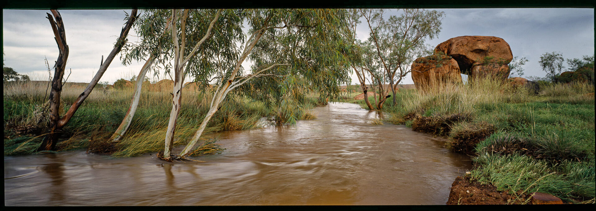 Creek In Flood, Devils Marbles, NT